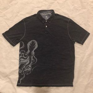 Tommy Bahama Blue Camp Shirt Sz L